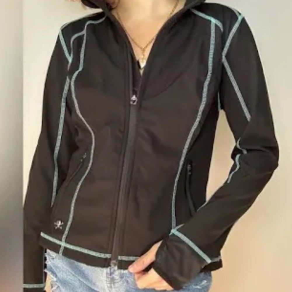 Harley Davidson Black Nightfall Peplum Jacket - M